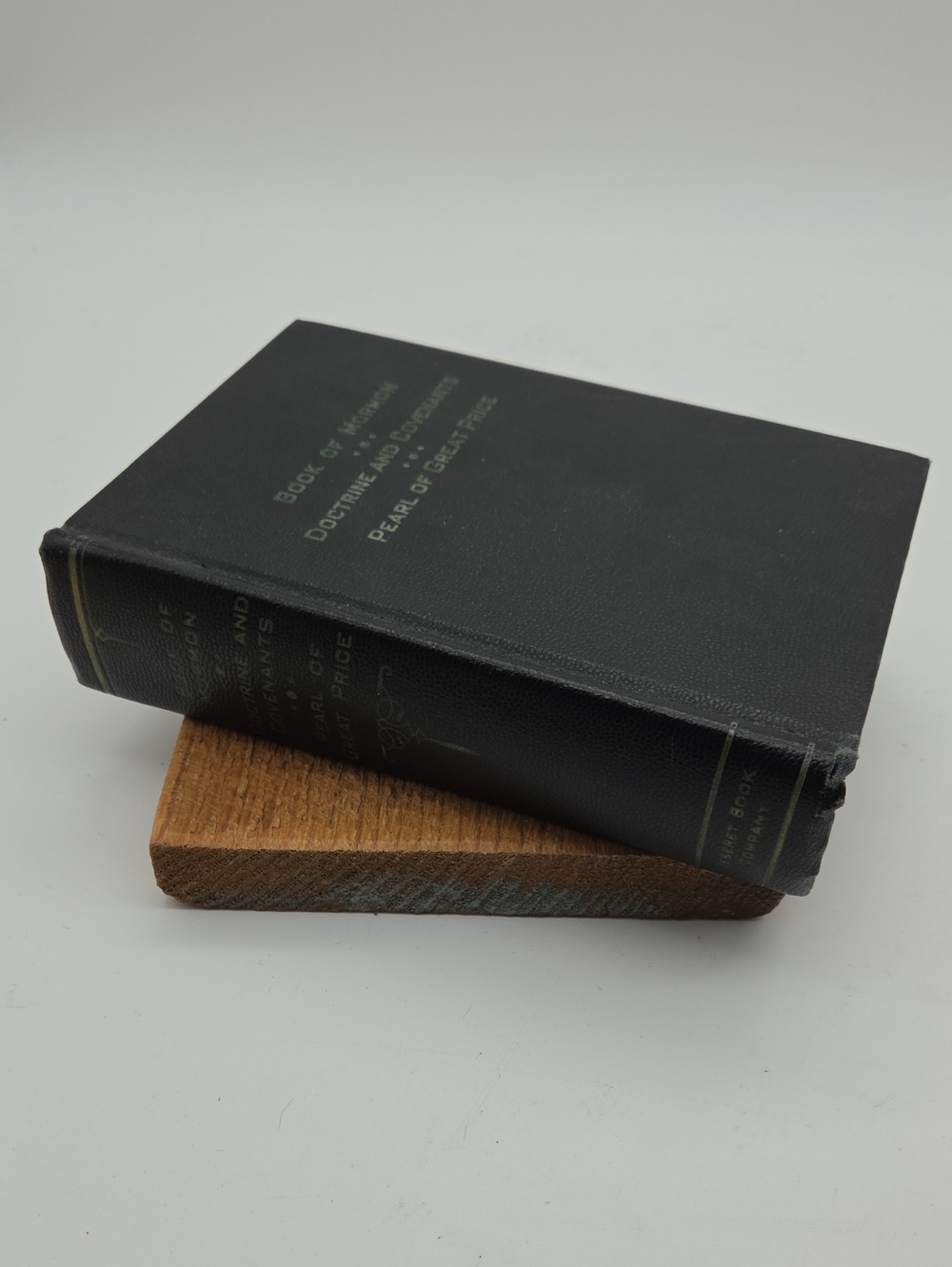 1950 LDS Quad Combination Scriptures Book of Mormon Black